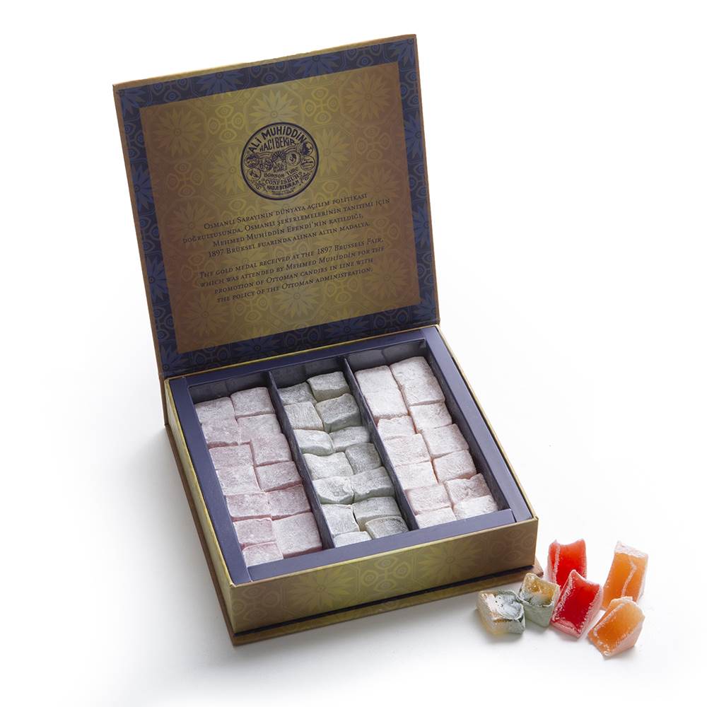 TURKISH DELIGHT ROSE,ORANGE AND MINT&LEMON FLAVOURED