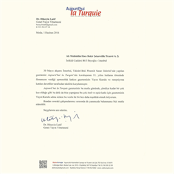 2016 Aujourdhui La Turquie